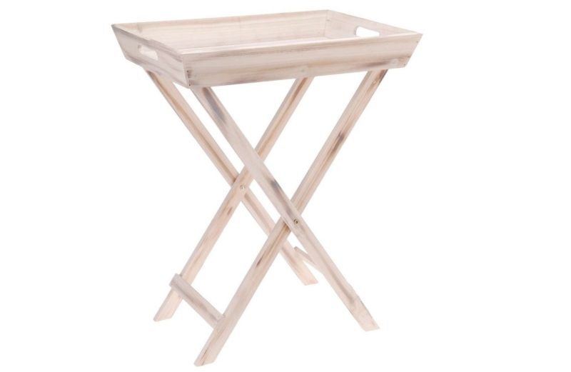 Wooden Portable Folding Tray or Table